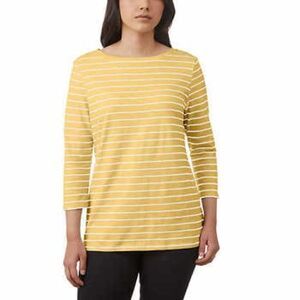 NWT PINK TARTAN 𝅺Striped Top Yellow White XXL NEW